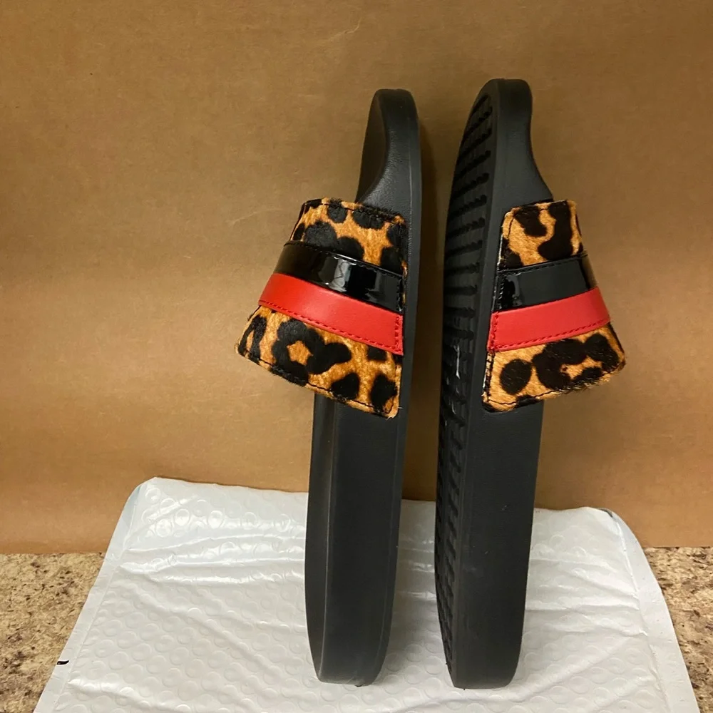Michael Kors Animal Print Slides - Picture 8 of 14